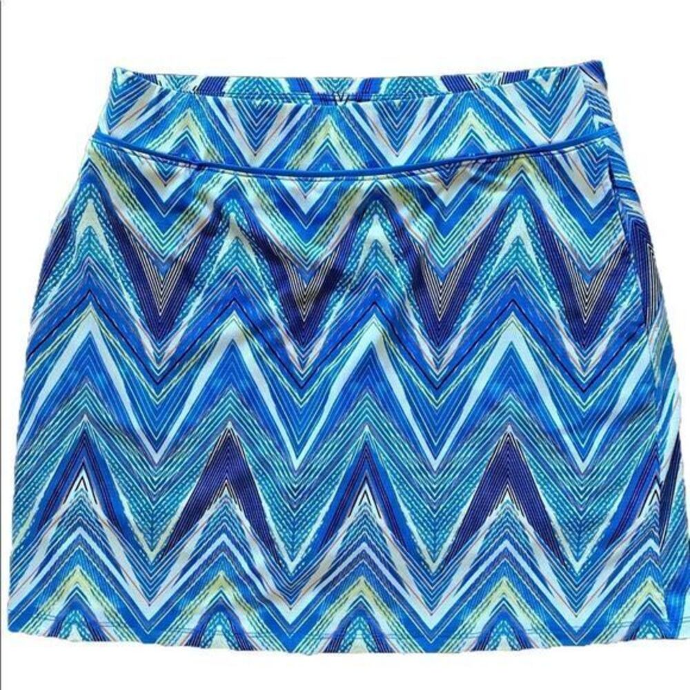 Sport Haley Golf Skort - S blue print , polyester spandex